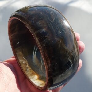 Vintage Brown Lucite Bangle